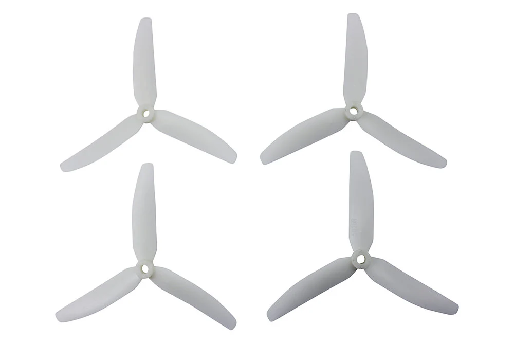 GemFan 5030 Tri-Blade Fluorescent Propellers - White
