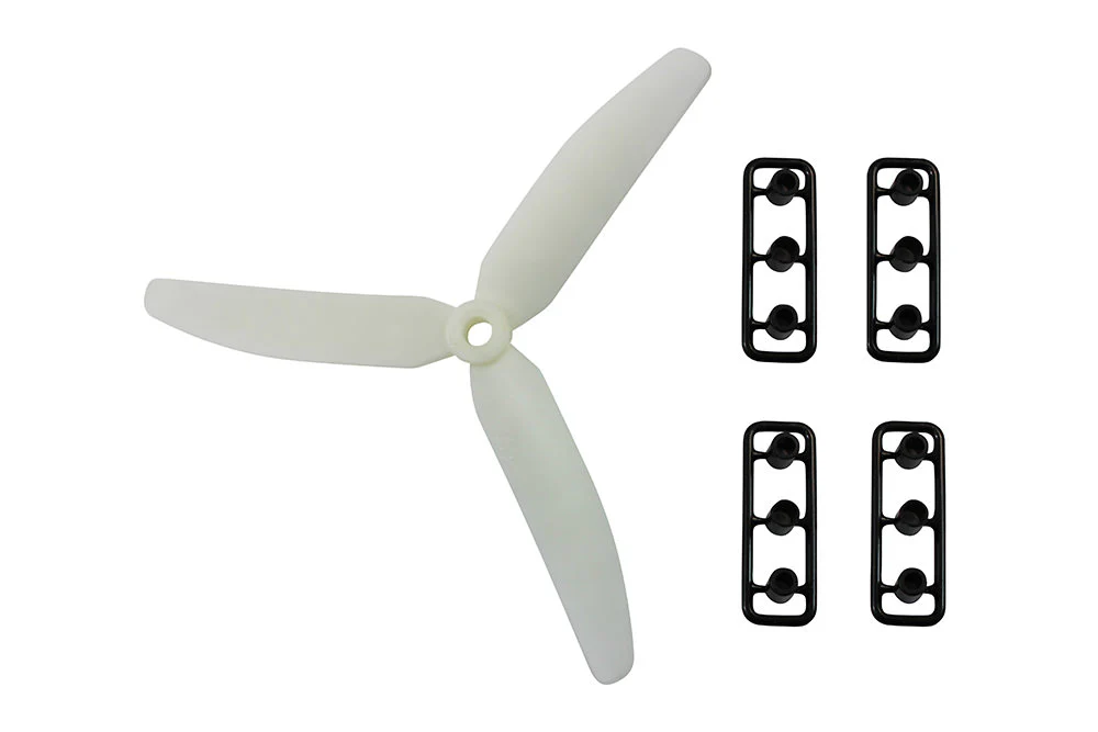 GemFan 5030 Tri-Blade Fluorescent Propellers - White - Image 6