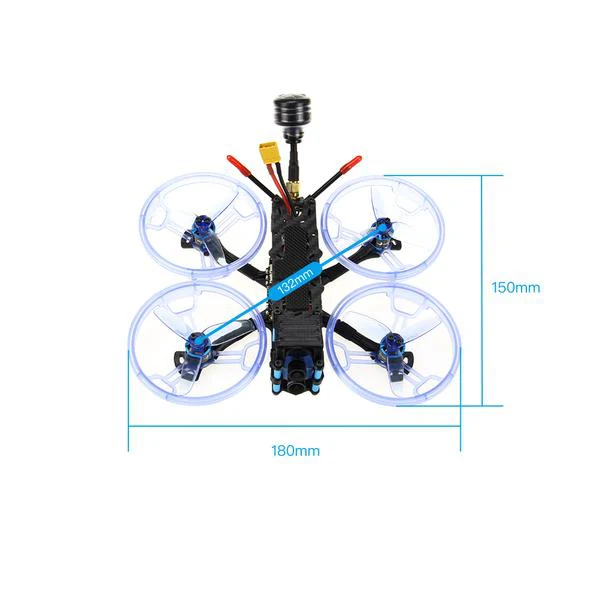 HGLRC Sector132 4K FPV Freestyle Quad (BNF - Crossfire) - Image 3