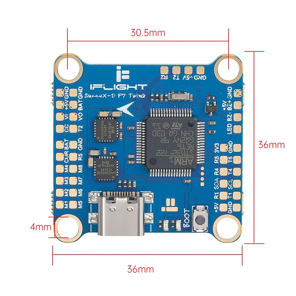 iFlight SucceX-D F7 TwinG Flight Controller V2.2 - Image 4
