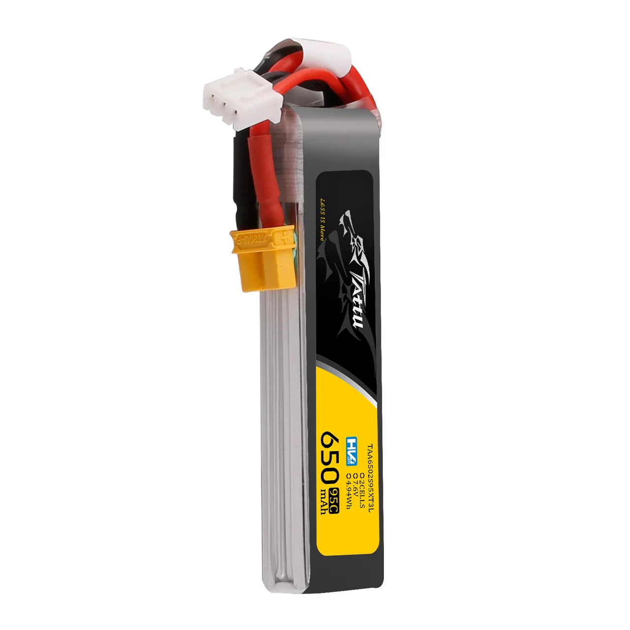 Tattu 2S 650mAh 95C LiHV - Image 3